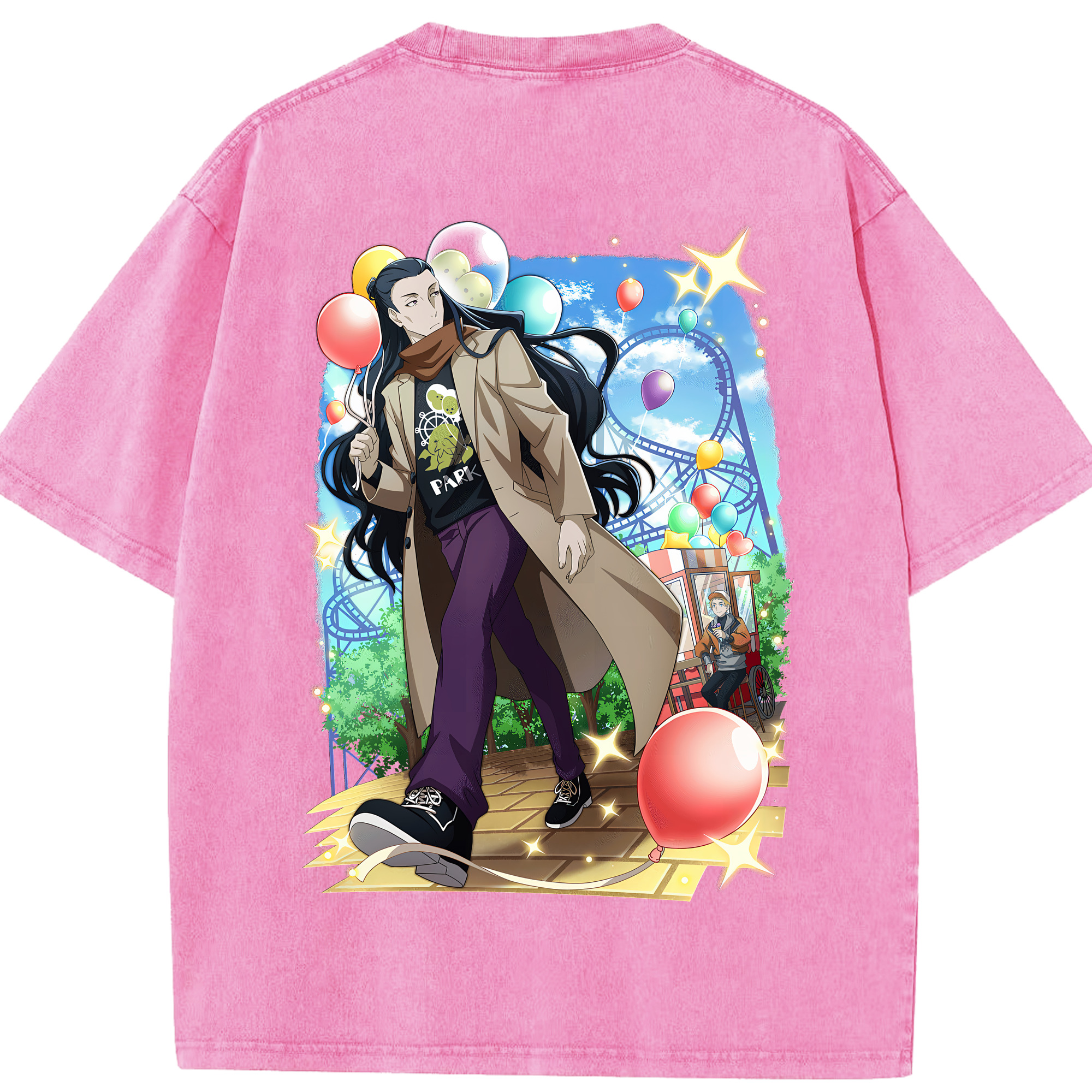 （画像用） 文豪ストレイドッグス Bungo Stray Dogs 綿100% ヴィンテージ風 半袖Tシャツ（背面プリント）